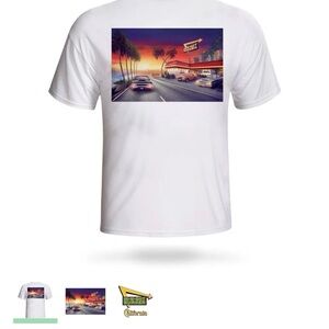 2025 BEACH CRUISE WHITE California 2XL